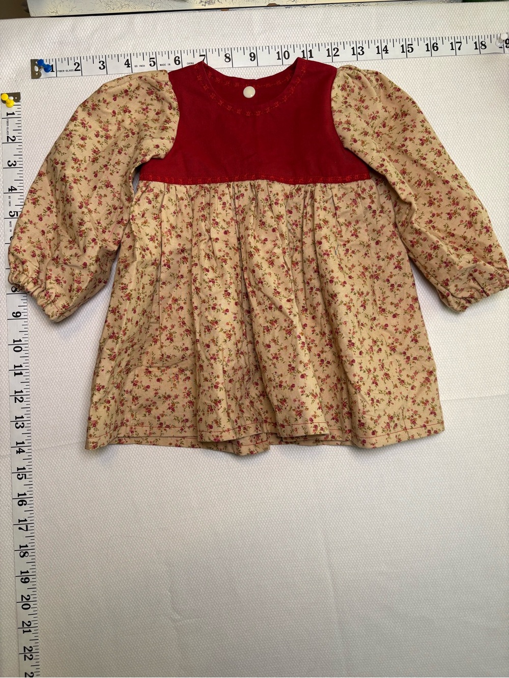 Handmade Floral Prairie Dress Estimated 18–24 Months / 2T